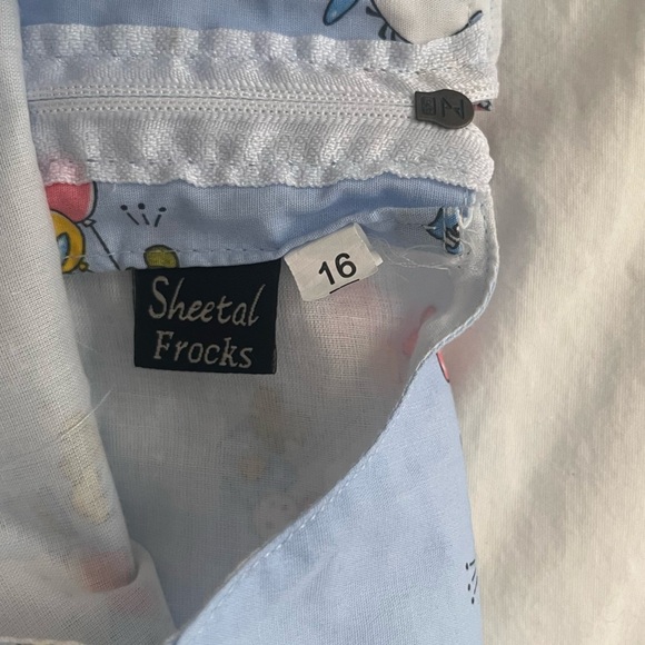 Lot (2) Baby Girl Dresses Blue Sanrio Pochacco Yellow Unicorns 12 Months - Picture 6 of 16